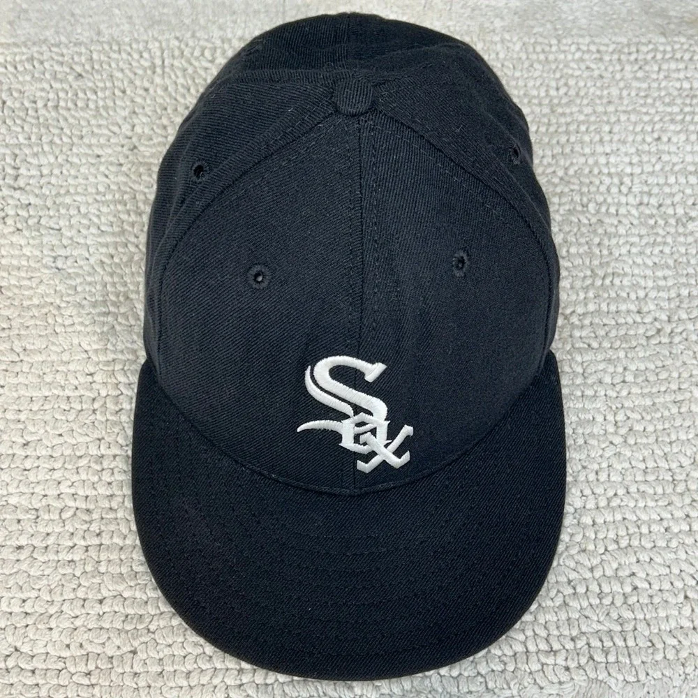 Vintage New Era Diamond Collection Chicago White Sox Fitted Hat 7 1/2 Wool USA